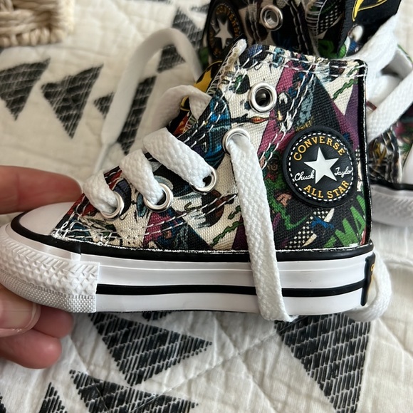 Rare!! Batman converse - toddler size 2 - Picture 2 of 2